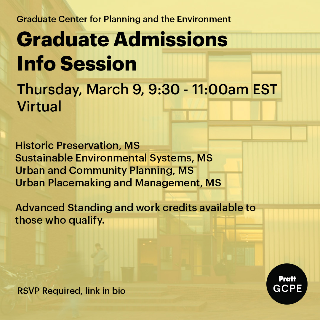 Banner for a graduate admissions info sessions on Thursday March 9.