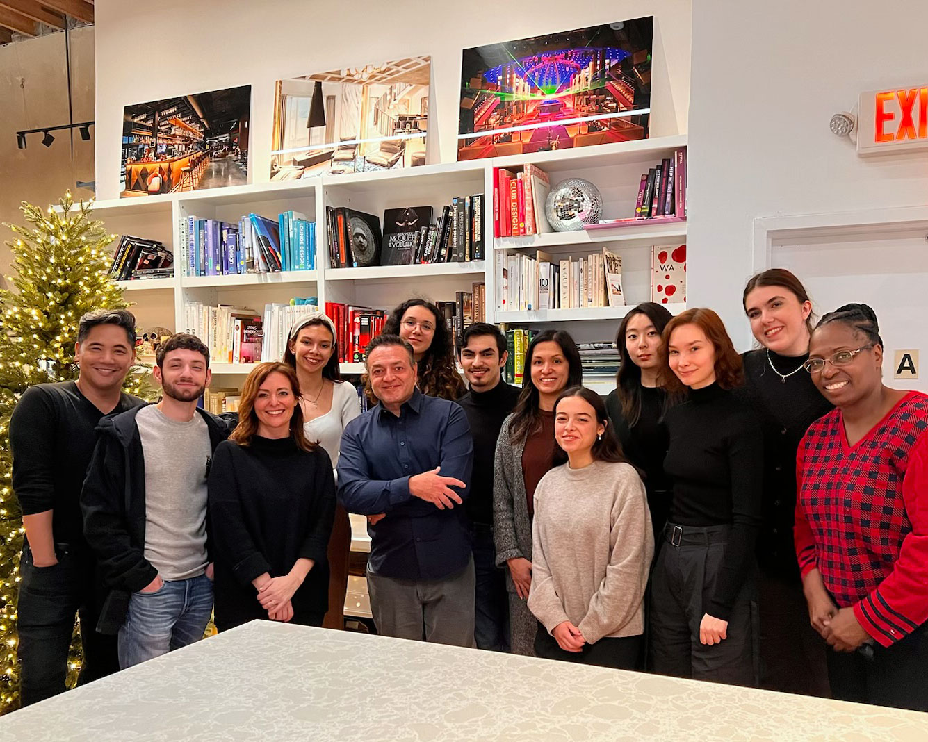 The first Dinner with Six hosted by Vincent Celano, BArch ’93, at Celano Design Studio Co.