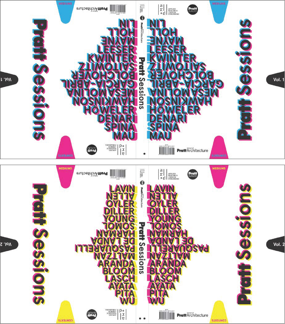 A grid edit of four different covers of the GAUD publications