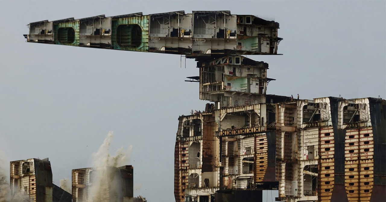 Render of industrial building by Sohhee Oh