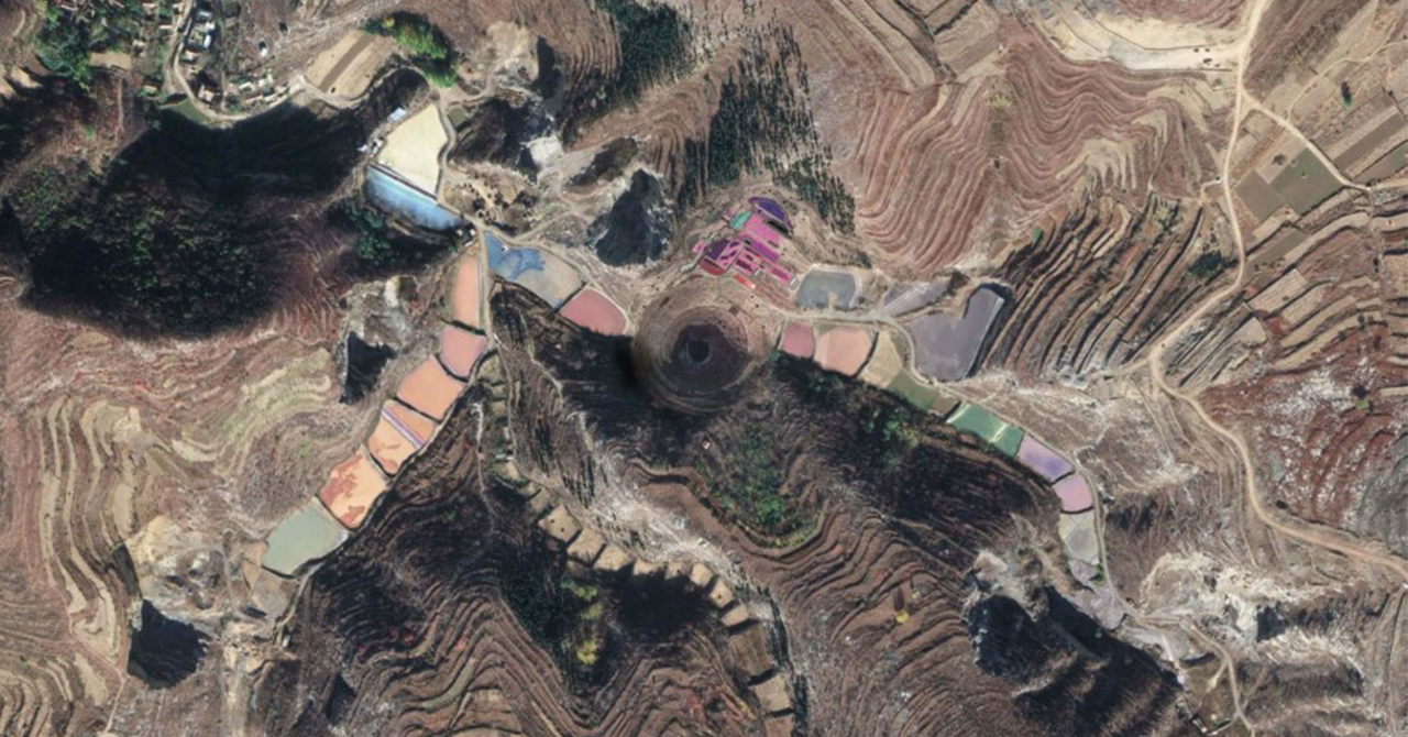 Ariel view of colorful topography by Ben Smithers and Luz Wallace