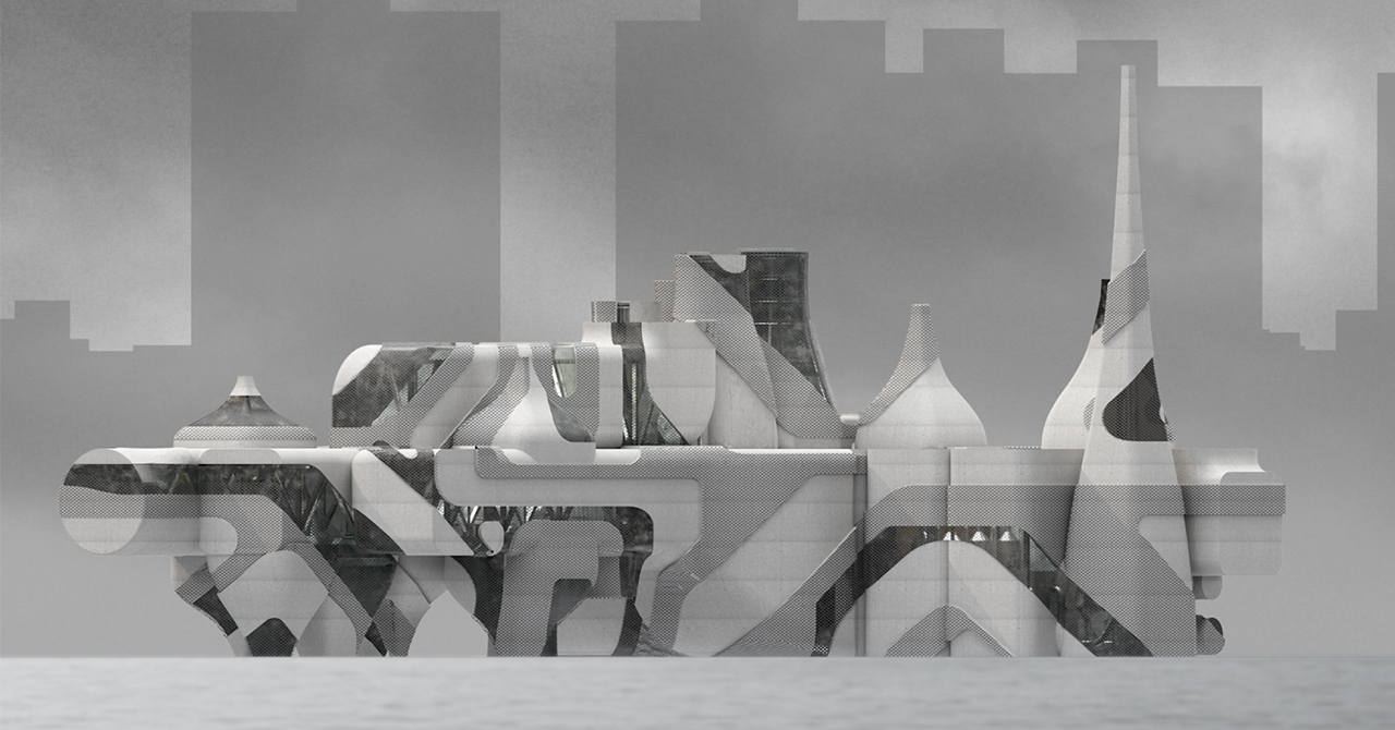 grey architectural model