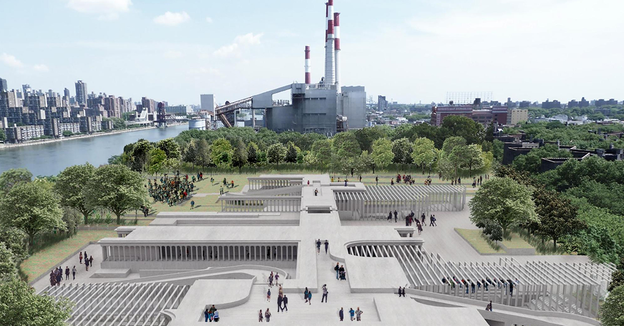 areial shot of courtyard