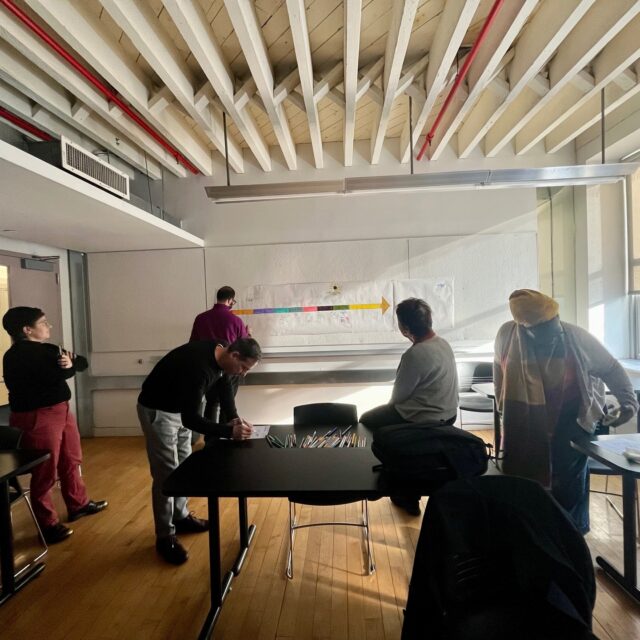 UCP faculty together at the annual faculty retreat doing a “Shared History, Shared Future” exercise led by the inimitable Prof Courtney Knapp. It was fun, and hopeful, and a good reminder of our shared mission! @prattgcpe