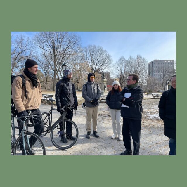 LAR-752 | Professional Practice I
Second-year students in Professional Practice I develop foundational skills in drawing standards and methods of practice in landscape architecture. Throughout the semester, students document a design intervention from Schematic Design to Design Development and finally Construction Documentation.
The site in question: the LeFrak Center landscape within Prospect Park. At the end of February, Christian Zimmerman, the Vice President of Capital & Landscape Management at the Prospect Park Alliance gave us a tour of the landscape highlighting the history of landscape design and layers of projects that have shaped the park we know today.
Last week, students pinned up their Design Development drawings for a special guest review with Martha Desbiens, Associate Principal at Mathews Nielsen Landscape Architects.
Course instructor: Melody Stein
@prattinstitute
@prattsoa
@pratt_galaud