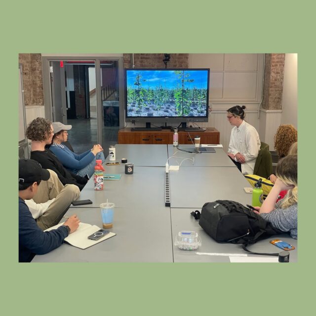 Taking Stock: Outposts from the US Nursery Industry
On Monday, Leah Kahler (2024-2025 McHarg Fellow in the Department of Landscape Architecture at the University of Pennsylvania) joined us for a lecture on her current research.
Leah discussed the nursery industry and expanded on the provenance of a Philadelphia street tree—a swamp white oak's incredible journey from Nebraska, to Oregon, to Pennsylvania. She presented alternative models and organizations that grow trees otherwise and invited us to consider how the profession of landscape architecture might engage with these practices in meaningful ways.
@prattinstitute
@prattsoa
@pratt_galaud
