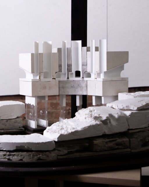 ARCH 805 | Advanced Design Research 1: INTELLIGENCE, ATOMS, AND THE FUTURE OF SETTLEMENT: A THOUGHT EXPERIMENT
Fall 2025 | Professors Lindy Roy and Daniel Garcia 
The site for Professor Lindy Roy’s studio is the built, abandoned portions of the Superconducting Super Collider - 23 kilometers of tunnel and 17 access shafts - and the Texas terrain it inscribes. Groups of students speculate about what the overall now-flooded infrastucture could become, and individually develop detailed design proposals for specific locations along its circumference. In alternating team and individual work students will operate conceptually and concretely, remembering that at its essence, architecture is about the fusion of knowledges, and that is it is a propositional discipline rather than an analytical one. We will consider the remains of the SSC as a dormant regional scaffold awaiting local transcalar activation. Like the accelerator, our work will be enormous and intimate at the same time.

Student Work By: Shay Shaul, Harrison DuBose, and Adrian Ramon

@daniel.alexis.garcia
@shayshaul22 @harrisondubose @ar.chival 

#PrattMArch #PrattInstitute #PrattGALAUD #PrattSOA #ArchitectureModel @archdaily @archinect @next_top_architects @superarchitects @designboom @dezeen @architecturefactor