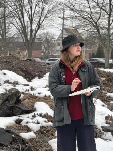 LAR 613 | CARTOGRAPHY II: SOIL MAKING
Spring 2026
Professors William Bryant Logan & Melody Stein
.
Last month, students in Cartography II: Soil Making ventured to Gerritsen Beach in Brooklyn to draw and observe spontaneous and planted landscapes in a site with multiple urban soils. The students collected soil samples, making observation of what plants were growing in each site. Back at studio, the soils were measured for composition, pH, and texture using tactile methods and percolation tests.
.
The objective of Cartography II: Soil Making is to explore the link between how landscape designers sense the world and how we design it, using the soil as medium and agent. The course aims to evolve site-grading beyond its technical function as a topographic exercise of cutting and filling by looking at the soil as a living body, understanding its structure, composition, and relationships in order to design with it while conserving and restoring it.
.
#Pratt #PrattMLA #landscapearchitecture #soilhealth #fieldwork