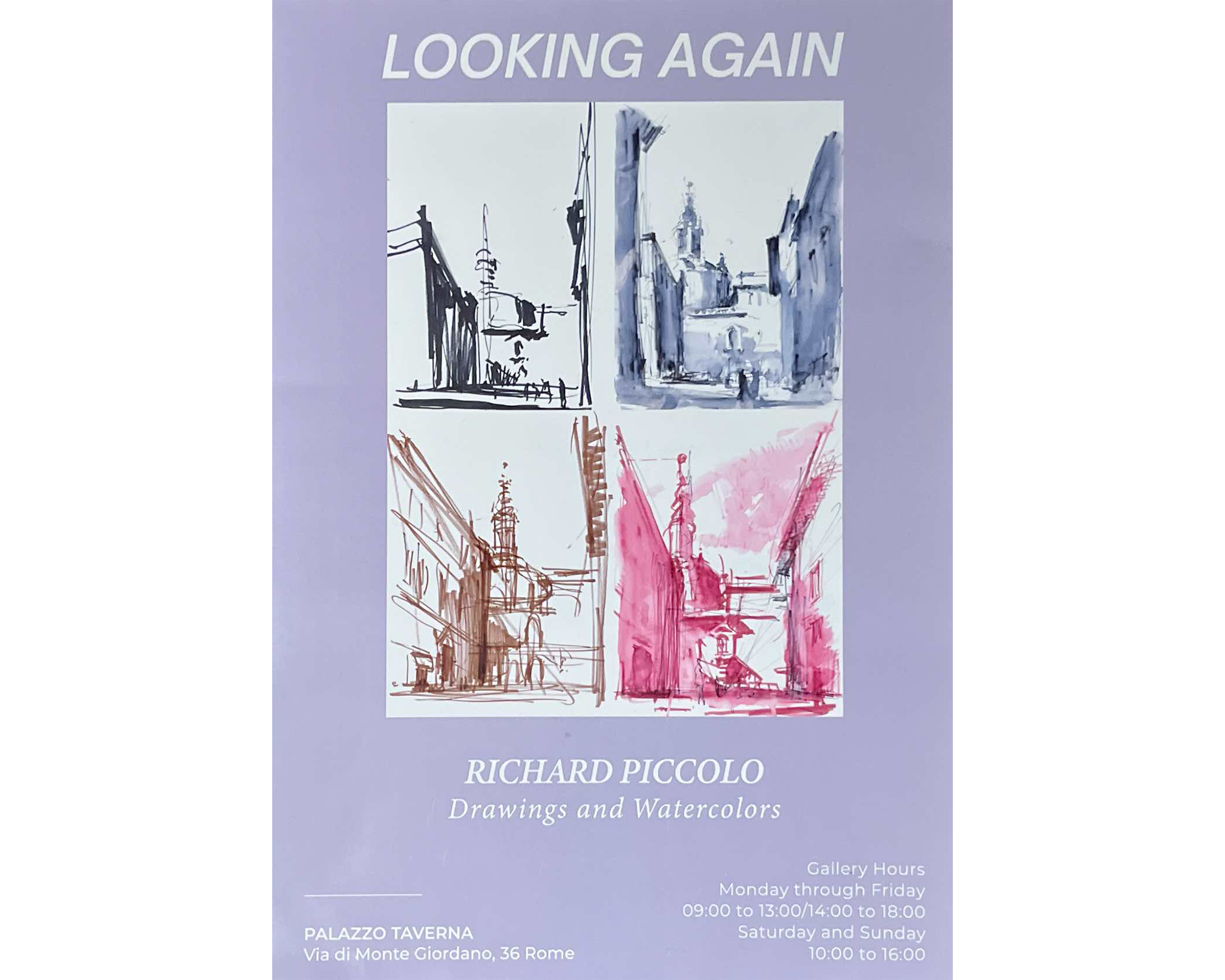 A poster featuring a light purple background with the title 