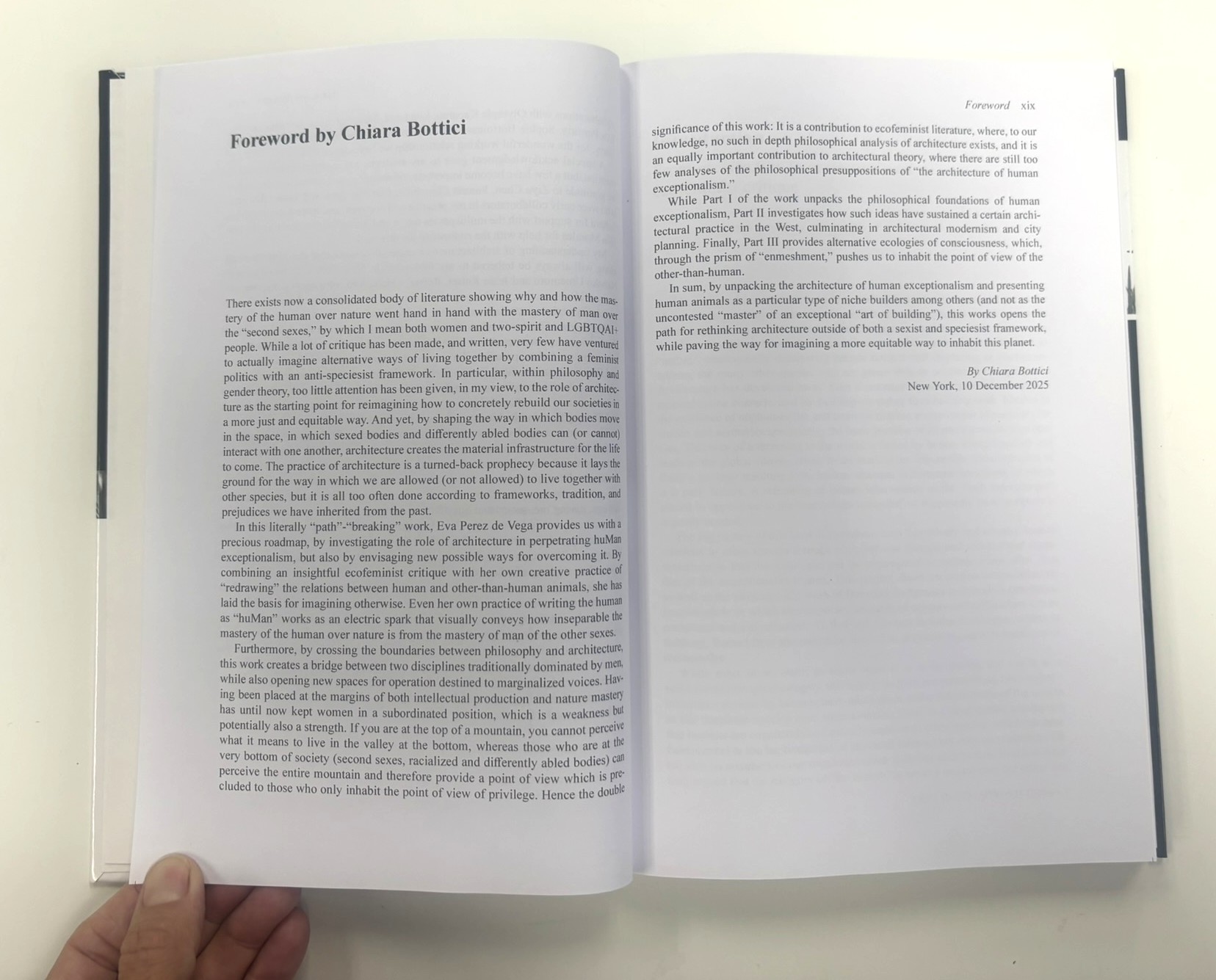 An open book displaying the printed page titled 