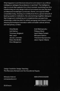 A black and white back book cover with a synopsis of the book and a list of contributors.