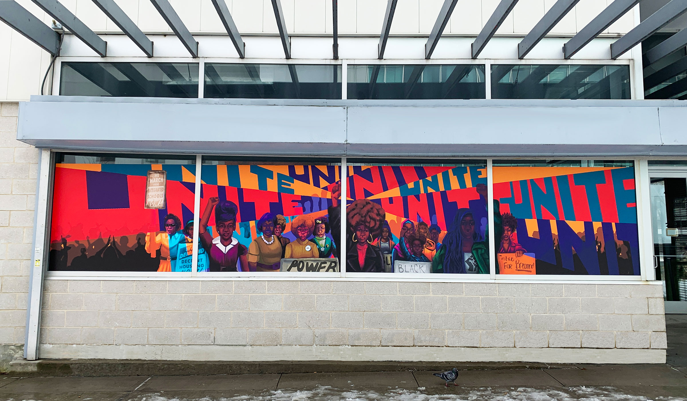 “Reflections of Resistance” by Ananda Ray, BFA Digital Arts ’24 (photo by Kate Therrian Barron)
