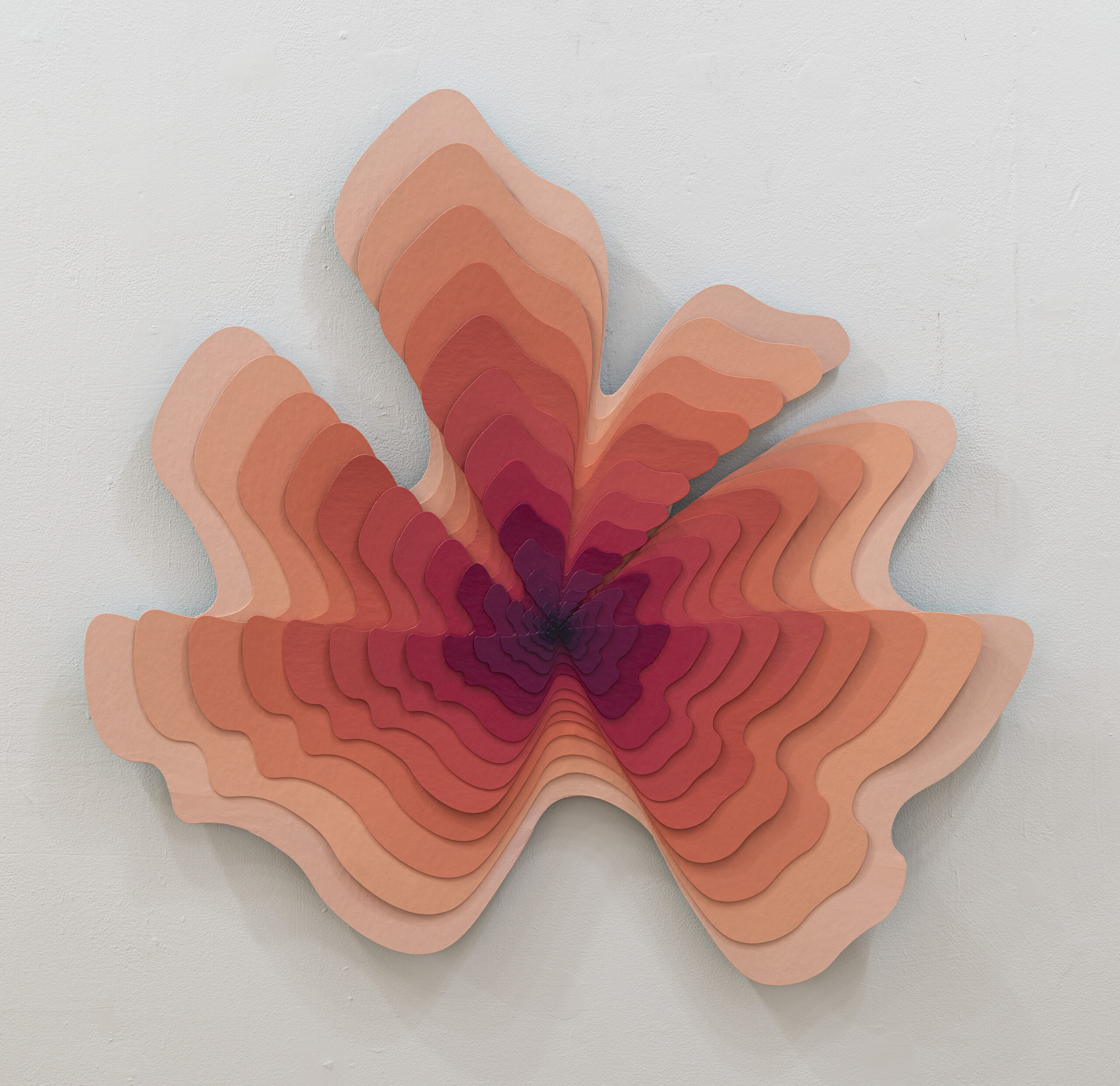 a painting that resembles a seashell