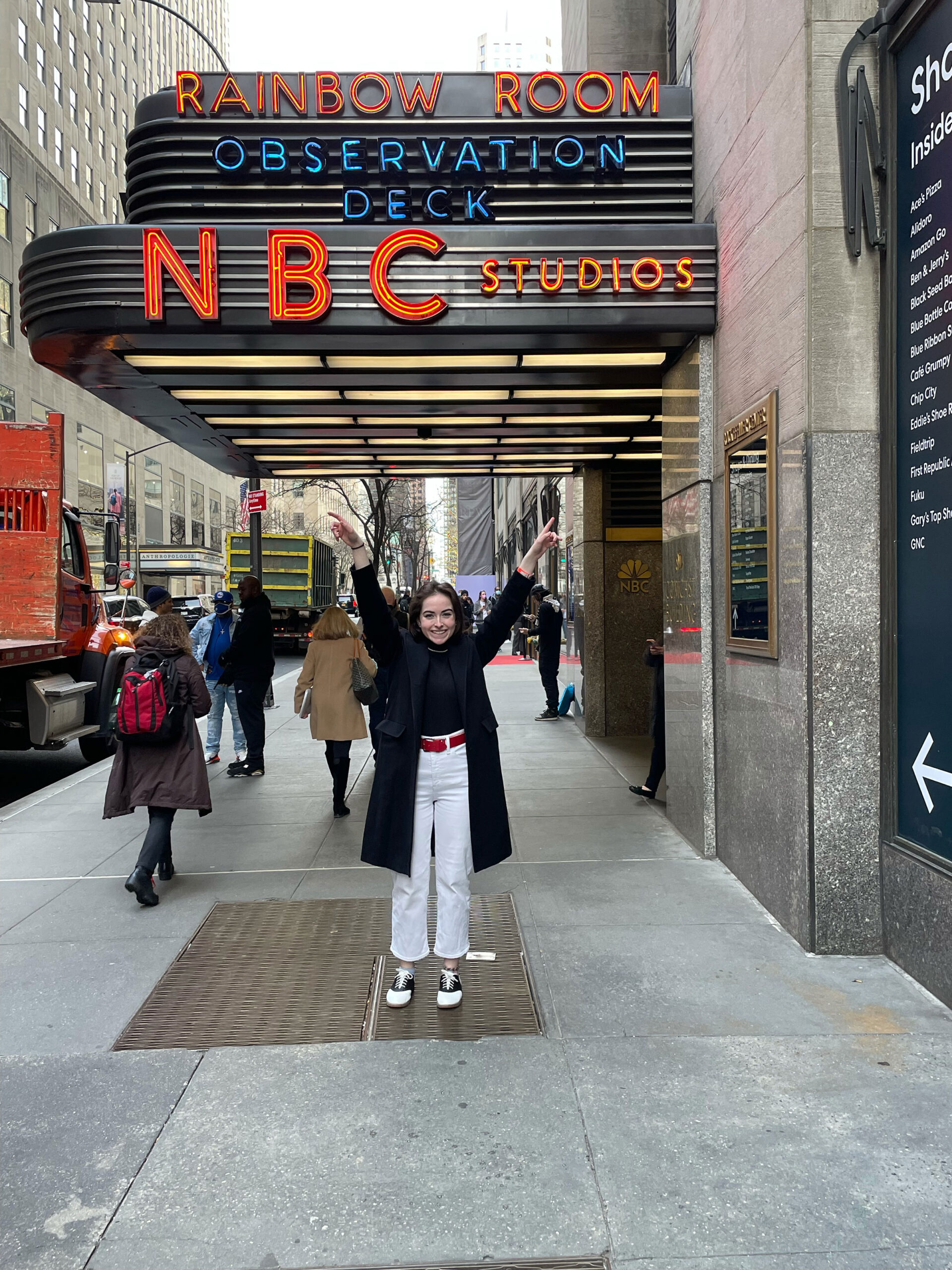 Nicole Tucker, BFA Film ’24, at NBC Studios