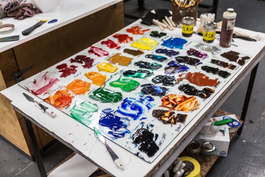 Students at Printmaking Workshop