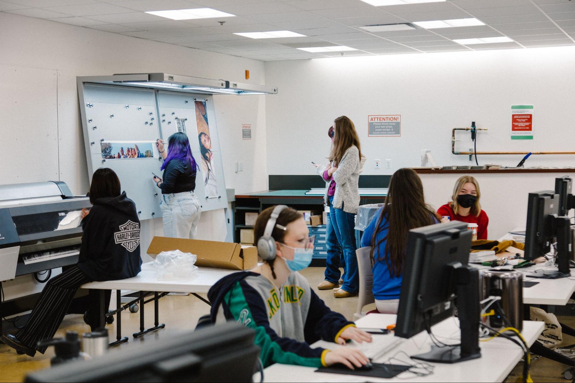 students in a classroom