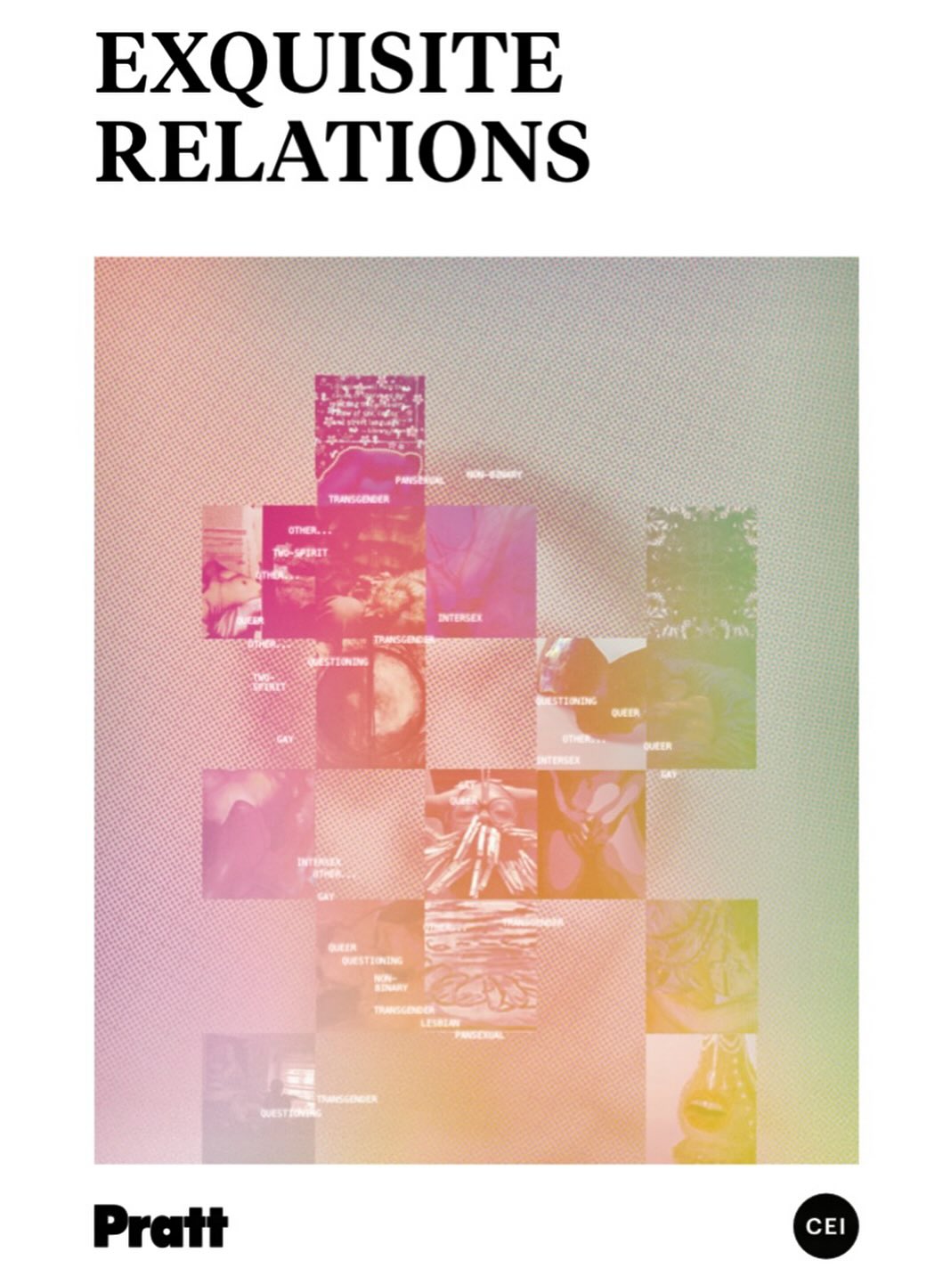 NOW OPEN through Sept. 27! Visit 𝙀𝙭𝙦𝙪𝙞𝙨𝙞𝙩𝙚 𝙍𝙚𝙡𝙖𝙩𝙞𝙤𝙣𝙨 at the Rubelle and Norman Schafler Gallery on Pratt’s Brooklyn campus!
Curated by @prattinstitute alums Olli Toppeta (History of Art and Design ‘22) and Dylan Kaleikaumaka Hill (History of Art and Design ‘23)
Pratt’s School of Art Dean, @jorgeaoliver is pleased to invite you to 𝙀𝙭𝙦𝙪𝙞𝙨𝙞𝙩𝙚 𝙍𝙚𝙡𝙖𝙩𝙞𝙤𝙣𝙨. This exhibition showcases the work of 16 students and recent alumni whose work exists within and explores the queer aesthetic including the lesbian, gay, bisexual, transgender, queer, questioning, non-binary, pansexual, two-spirit, intersex (LGBTQIA+) experience. In selecting work for this year’s exhibition, and with the guidance of faculty supervisor, @cassilsartist Associate Professor of Sculpture and Integrated Practices in Fine Arts, the curators were inspired by the work of French philosopher Gilles Deleuze and American author and theorist bell hooks to frame their vision—how queer identity is an unfurling site of becoming that invents and creates its own space to thrive.
✨CONGRATS TO ALL THE ARTISTS✨
Wei Yuan Chang (MFA Fine Arts Sculpture ‘25)
Dani Coates (MPS Creative Arts Therapy ‘26) 
Madison Dominguez-Norris (BFA Fine Arts, Drawing ‘26)
Danninger Feng (BFA Fine Arts, Painting ‘25) 
Tony Griego (MFA Fine Arts, Painting and Drawing ‘25) 
Jalin London Alexander Kolen (BFA Photography ‘26) 
Holland LaGarde (BFA Film/Video ‘26) 
Onur Mavitas(MFA Digital Arts, Interactive Arts ‘25) 
Nico McKible (BFA Fine Arts, Painting ‘28) 
Mira Santo Tomas (BFA Film/Video ‘27) 
Kianaz Shaterian (BFA Fine Arts, Painting ‘27) 
Charlie Chayyim Shaw (BFA Photography ‘22, MS Library and Information Science ‘25) 
Lo Smith (MFA Fine Arts, Printmaking ‘26) 
Wren Stryker (BFA History of Art and Design ‘26) 
Robin Theriault (BFA/MA Art and Design Education ‘25) 
Eve Beatrice Weiner (BFA Photography ‘27)
EXHIBITION RECEPTION 
September 16, 5-7 p.m.
GALLERY HOURS
Monday-Saturday, 11 a.m.-5 p.m.
Thank you to our partners @prattexhibits @prattcei @prattalumni 
Visit in person and enjoy the show! #prattschoolofart
@prattarted @prattfineart @prattfilm_video @prattphotography @prattdigitalarts
