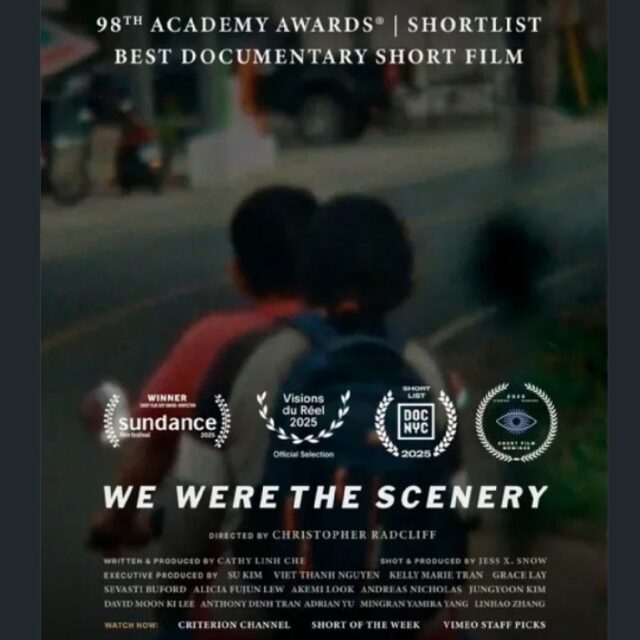 🚨 BREAKING NEWS 🚨
WE WERE THE SCENERY is shortlisted at the 98th Academy Awards® for Best Documentary Short Film!

Pratt Film/Video extends big congratulations to the @wewerethescenery_film for this distinction. So exciting !
#prattinstitute #prattfaculty #prattfacultywork