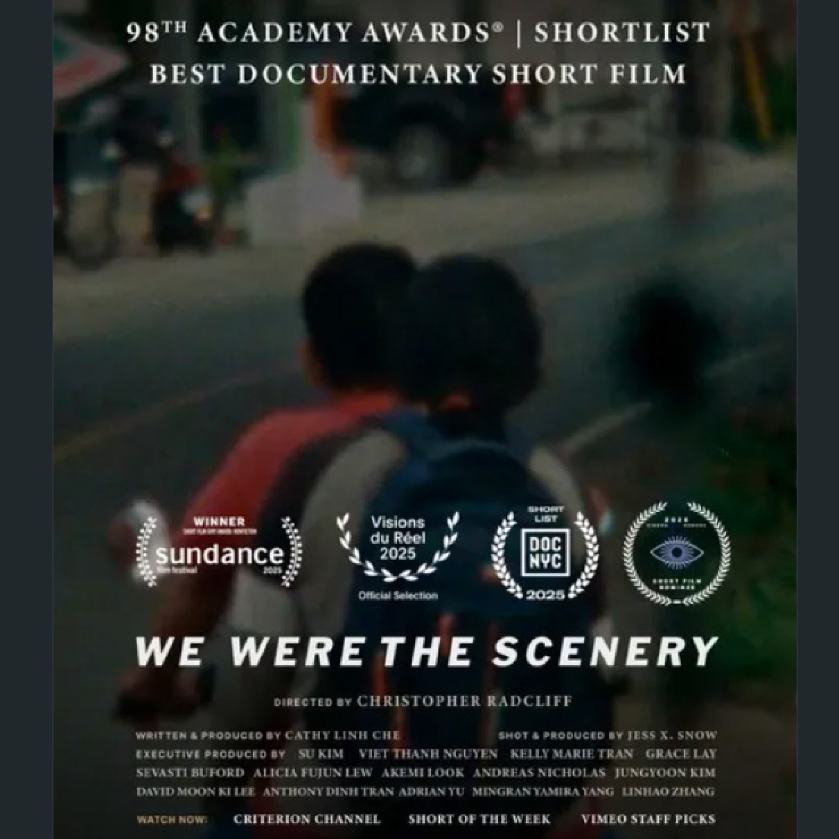 🚨 BREAKING NEWS 🚨
WE WERE THE SCENERY is shortlisted at the 98th Academy Awards® for Best Documentary Short Film!

Pratt Film/Video extends big congratulations to the @wewerethescenery_film for this distinction. So exciting !
#prattinstitute #prattfaculty #prattfacultywork