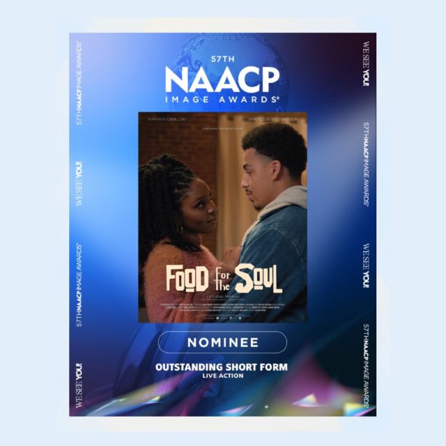 We are so excited to share the news that a film produced by Prof. Justice Whitaker is a nominee for outstanding short live action film in the NAACP Image Awards! 

Vote for the film at https://vote.naacpimageawards.net/ by scrolling down to the motion picture category and selecting the LIVE ACTION SHORT award and voting Food For The Soul then clicking SUBMIT. 

#prattfaculty @prattfilm_video @justice512k @foodforthesoulfilm @soartpratt