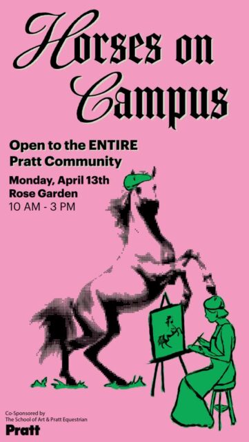Spring is finally here, and we are excited to welcome our horse friends back to campus!🐴 
Get ready for a day of creativity and connection as @soartpratt and @prattequestrian bring you Horses on Campus 2026! This event is open to the entire Pratt community. Join us to celebrate the season by sketching, painting, or simply enjoying!

📍 Rose Garden
📅 Monday, April 13
⏰ 10 AM – 3 PM

#prattinstitute #goprattgo @prattinstitute @jorgeaoliver @prattfoundation @prattfineart @pratt_sod @prattsoa @prattslas @prattosi