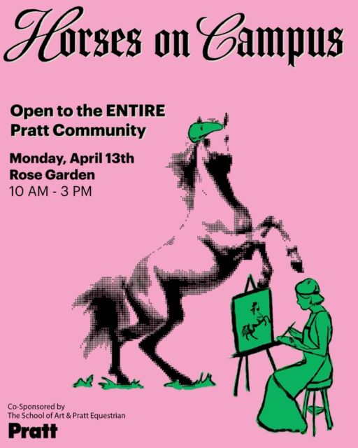 Spring is finally here, and we are excited to welcome our horse friends back to campus!🐴 
Get ready for a day of creativity and connection as @soartpratt and @prattequestrian bring you Horses on Campus 2026! This event is open to the entire Pratt community. Join us to celebrate the season by sketching, painting, or simply enjoying!

📍 Rose Garden
📅 Monday, April 13
⏰ 10 AM – 3 PM

#prattinstitute #goprattgo @prattinstitute @jorgeaoliver @prattfoundation @prattfineart @pratt_sod @prattsoa @prattslas @prattosi