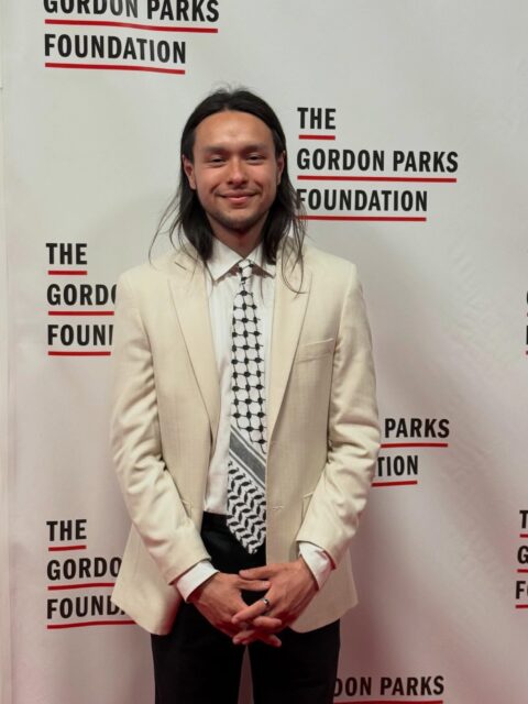 Congratulations to Nolen Nareedokmai ‘28, who has been selected as the 2026 recipient of the prestigious Gordon Parks Foundation Scholarship! 👏

Gordon Parks was a groundbreaking photographer, filmmaker, writer, and humanitarian whose work used art to advance social justice and cultural understanding. The Gordon Parks Foundation supports and preserves his legacy by championing individuals whose creative work continues to drive change and challenge inequality.

Nolen’s dedication to artistic excellence and conceptual inquiry makes him a deserving recipient of this award. This honor recognizes Nolen’s talent, creativity, and commitment to expanding the boundaries of photography through interdisciplinary practice—using image-making as a powerful tool to explore meaning, reveal hidden narratives, and examine the relationship between art and life.

A special thank you to Professor John Lehr for his support as well as for accompanying Nolen Nareedokmai to the Gordon Parks Foundation Gala.