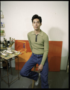 image of Paul-Sebastian Japaz, Visiting Assistant Professor, leaning on a table