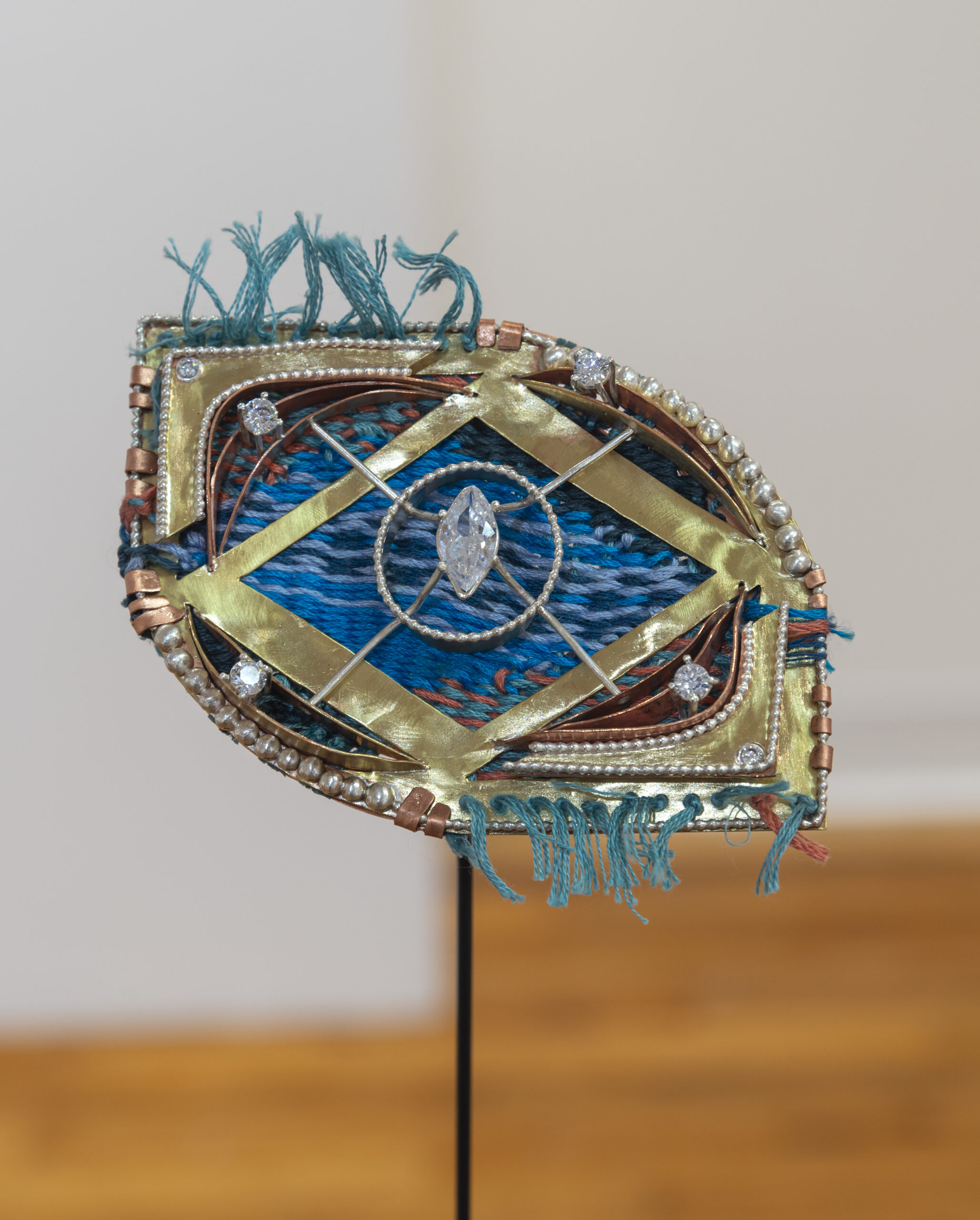 jewelry installation, resembles an eye