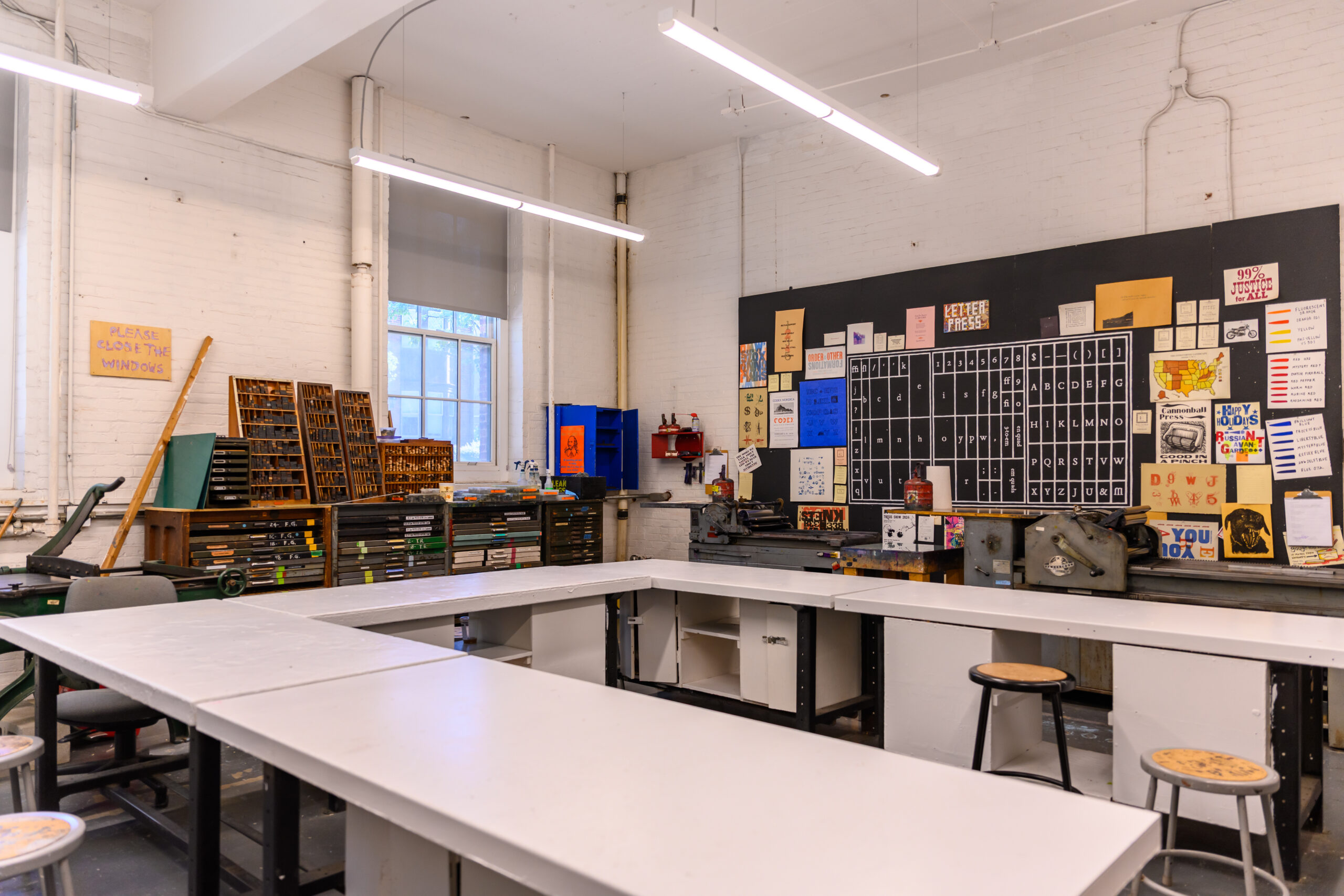 Fine Arts letterpress studio