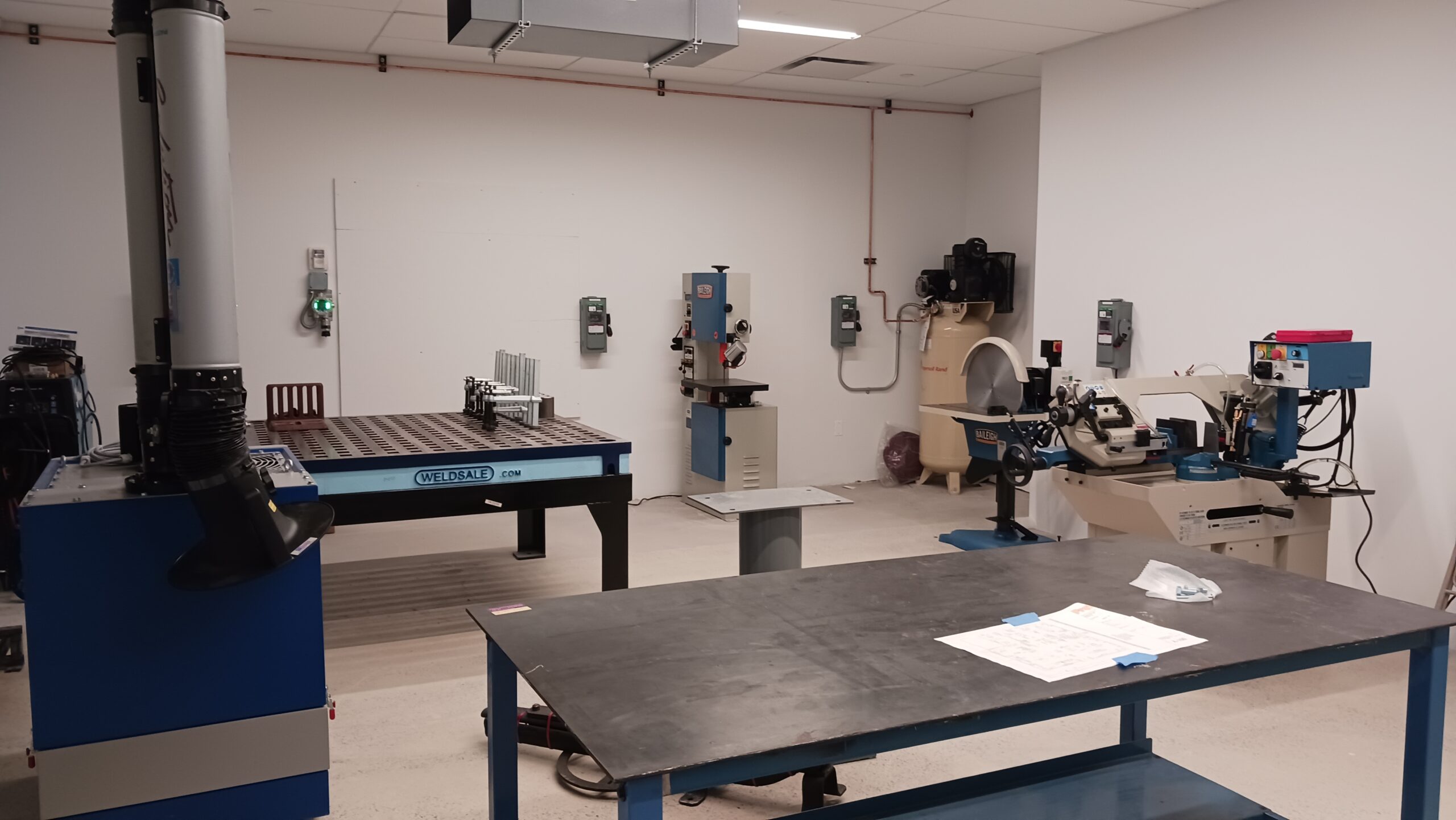 Dock 72 Fine Arts graduate metal shop equipment