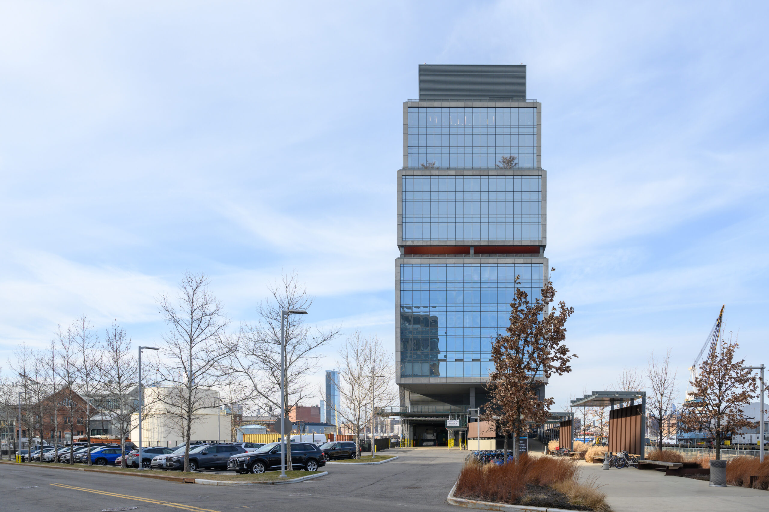 Exterior view of the Dock 72 building in the Brooklyn Navy Yard