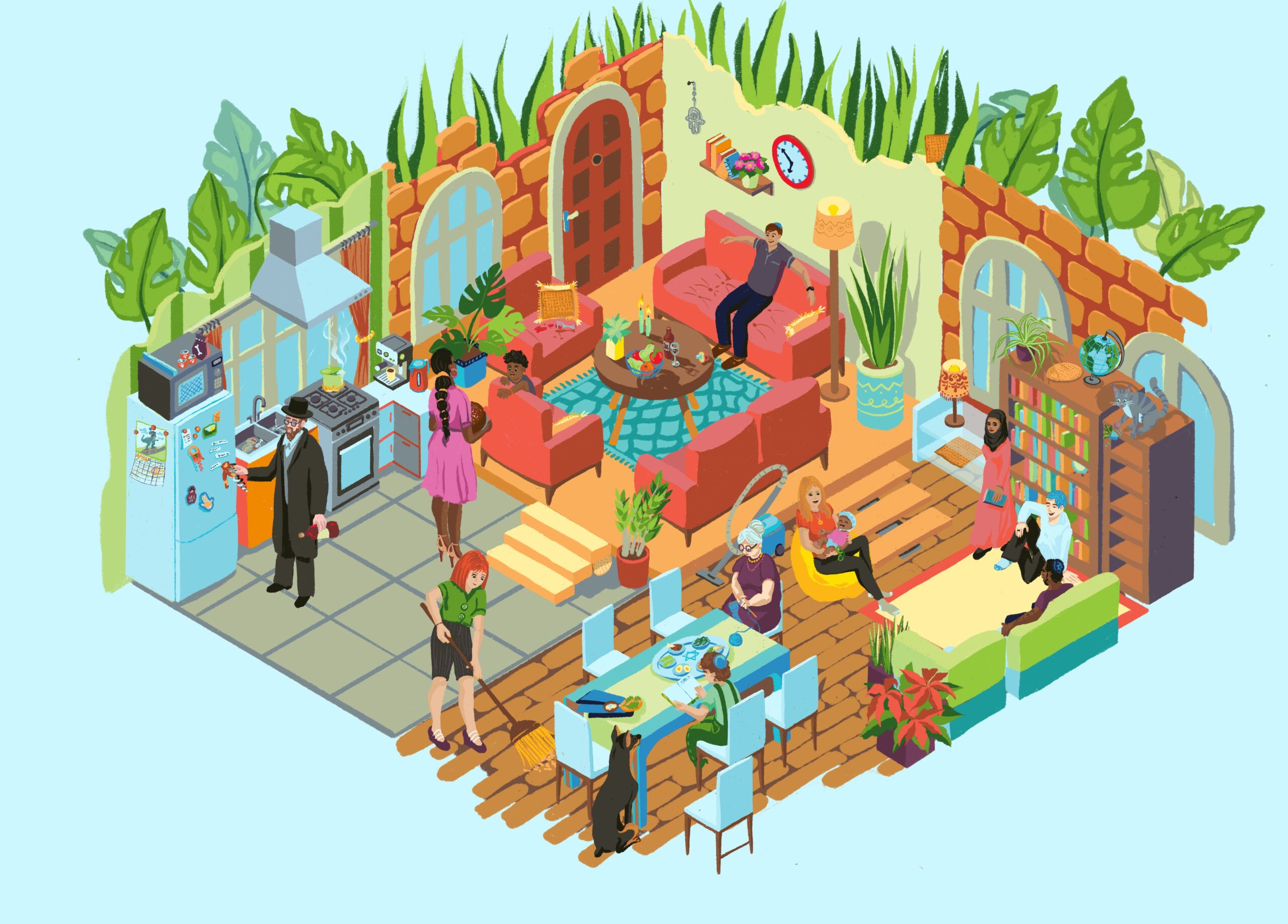 orthographic view of a room