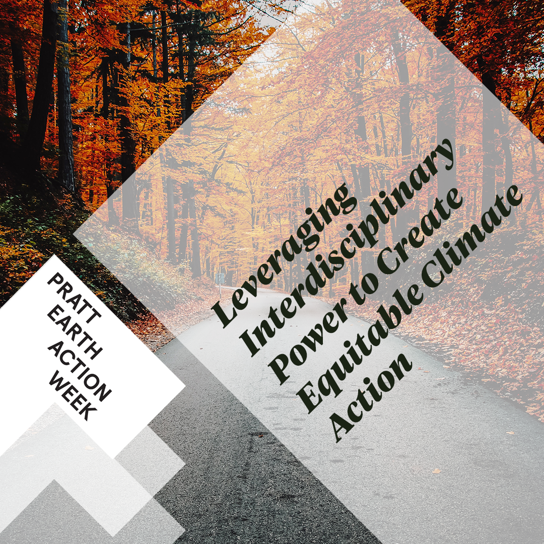 Event poster with fall coloured trees as the background