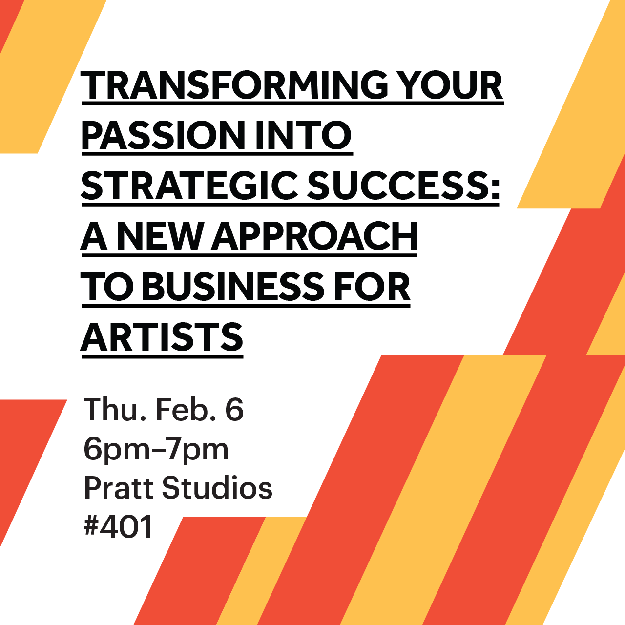 Event poster reading 