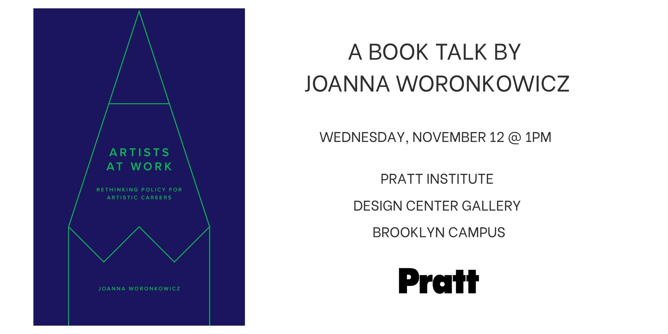 Cover of Joanna Woronkowicz's book Artists at Work