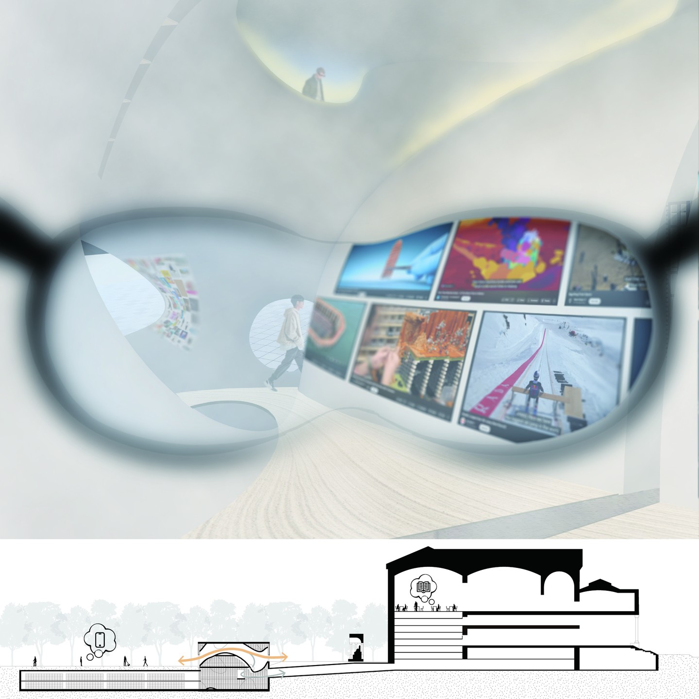 Yichi Zhang, BFA’25
Frame: Information Cocoon
This thesis uses critical design to visualize the information cocoon, an issue in the digital age. By creating an experiential trap, it draws people in to reveal the problem’s depth, encouraging them to reflect and use their own perspective (frame) to better understand and filter information.
Thesis advisor: Melissa Cicetti
#prattint2025book
#prattint2025bookbfa
#pratt_sod
#prattshows2025
#PrattGrad25
@prattinstitute
@pratt_sod