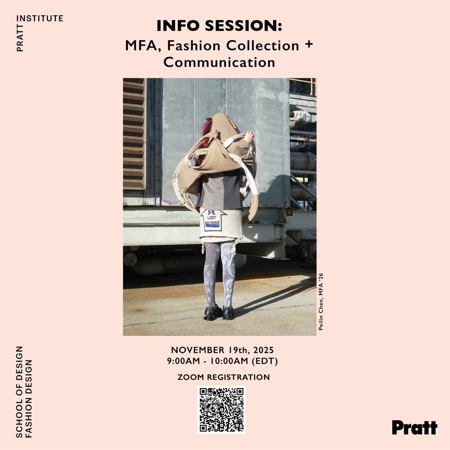 Join us for the MFA Fashion Collection & Communication info session!
Learn more about the program and the application process.

We can’t wait to meet you. 

Scan the QR code or click the link in our bio to register.