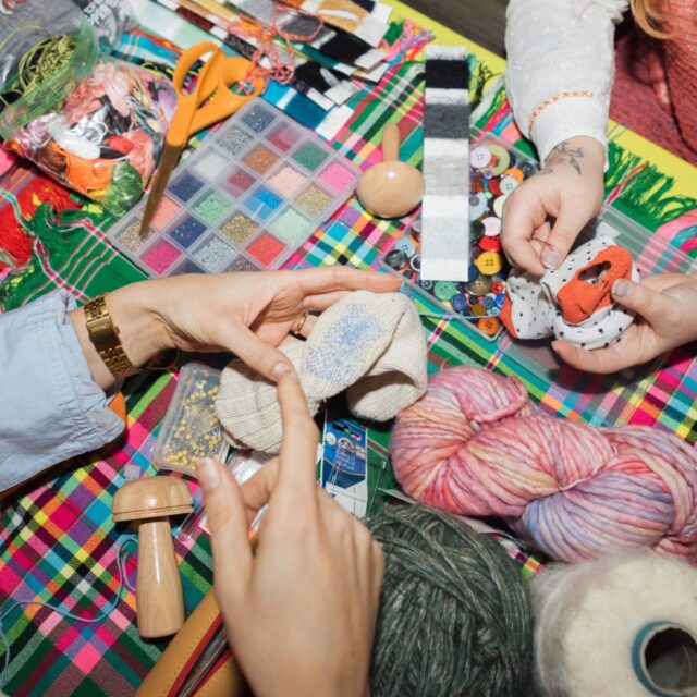 The @prattmendingcircle is more than a sewing meet-up, it's a space to pause, connect, and care for both garments and community. Students gather with fabric, thread, buttons, and tea to repair their clothing, learn new techniques, and rethink their relationship to material waste.

What began as a small bi-monthly gathering has grown into a registered student-led club, founded by @giannagracedesign (BFA Fashion Design ’27) and guided by Professor Brooke Garner. For Gianna, mending isn’t just about fixing what’s broken, it’s about visible mending, a practice that celebrates each stitch as part of a garment’s ongoing story.

Through sustainable repair methods, upcycling workshops, and hands-on skill-building, the Mending Circle encourages students to slow down, reuse what they have, and transform wear-and-tear into intentional, expressive design.

The club continues to expand its programming with mending workshops, clothing swaps, guest talks, and future gallery exhibitions, inviting more students to rethink fashion through care, creativity, and sustainability.

@prattinstitute @pratt_sod @prattfashion 

#MendingCircle #SustainableFashion #PrattInstitute #VisibleMending #EcoFashion #CommunityCare #SlowFashion