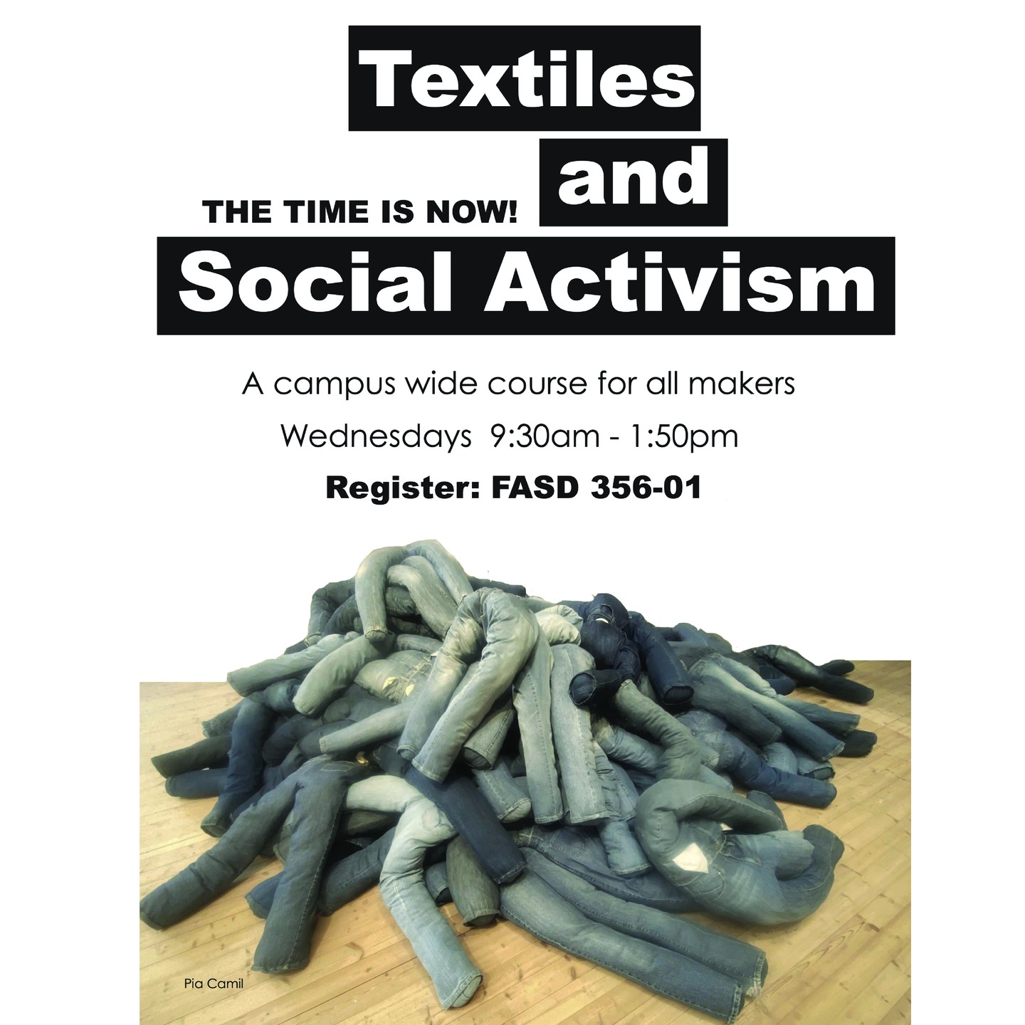 Textile and Social Activism — All-Institute Elective

Explore how fashion, textiles, and fiber arts become powerful tools for activism. In this course, you’ll dive into the global history of craftivism, its key cultural and political tensions, and hands-on fabrication techniques using textiles and soft materials.

Students will create soft objects that challenge viewers to question the world as it is, and imagine the changes they want to see. 🌍🧵

Don’t miss your chance to join!
A few spots are still open — register now!

@prattinstitute @prattfashion @pratt_sod