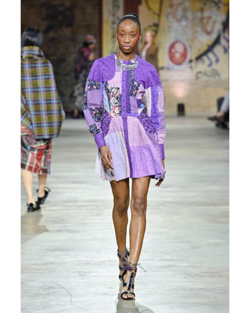Fashion Design BFA, Fashion Show 2026
Embodied Knowing by Amina Walker @byaminawalker

Embodied Knowing explores ancestral embodiment, the idea that identity is not singular, but a convergence of ancestors whose stories, energy, and craft continue to exist through the body and the act of making.
The collection merges African American quilting traditions with British and Jamaican historical motifs, creating a dialogue between cultures connected through histories of ocean transportation and migration. Through garments that reveal, conceal, and armor the body, the work reflects the shifting presence of ancestry within contemporary identity and the fluid boundary between the individual and the collective.
Balancing memory, protection, and craftsmanship, the collection makes ancestral embodiment tangible, expressing how past and present coexist through material, form, and construction.

@prattinstitute @pratt_sod @prattfashion