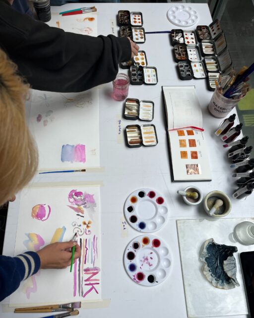 We recently had the pleasure of hosting @nataliestopka in conversation with Professor Isa Rodrigues @aiessei for an inspiring exploration of plant-based color, textile practices, and creative experimentation.

The event, coordinated and organized by Professor Gina Gregorio @ginaginaginaginagina , featured plant-based paints from the Pratt Textile Dye Garden, inspired by Natalie Stopka’s From Plant to Pigment, alongside student paintings from Susan Cianciolo’s @5th_dimensional_plain_ Fashion Illustration course, created using colors grown in the garden.

Through this gathering, we celebrated the ongoing work of the @prattdyegarden, that creates space for exploring plants, color, and sustainable textile practices.

Guests had the opportunity to experiment with plant-based paints and discover the creative possibilities of garden-grown pigments. The experience continued with refreshments featuring ingredients from the garden, including sparkling shiso water, butterfly pea syrup, and delicious lollipops. 

A special thank you to Professor Gina Gregorio for coordinating and bringing this event to life, and to everyone who joined us in celebrating the connections between plants, color, textiles, sustainability, and creative practice!

#ClimateWeek #PrattInstitute #PrattTextileDyeGarden #PlantBasedColor #NaturalDyes #SustainableTextiles #FashionEducation #TextileArt #ColorResearch #CreativeExperimentation