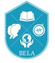 A circular logo for The Dock Street School for STEAM Studies. It features a shield divided into four sections, showcasing icons representing science (beaker), engineering (gear), technology (graph), and arts (palette). The outer circle is blue with yellow text reading "THE DOCK STREET SCHOOL" at the top and "WHERE COLLEGE BEGINS" at the bottom.