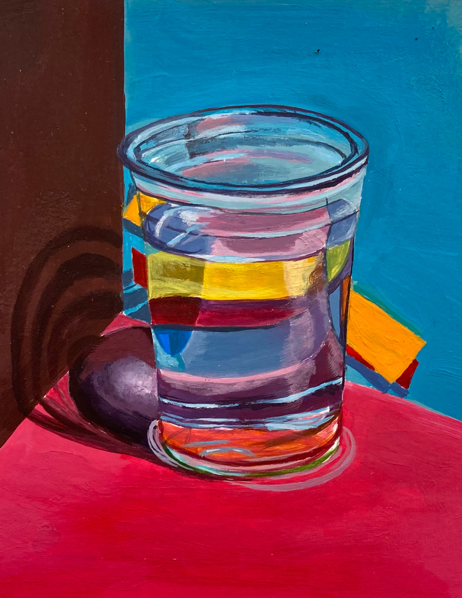 artwork of glass, painted in a realistic style