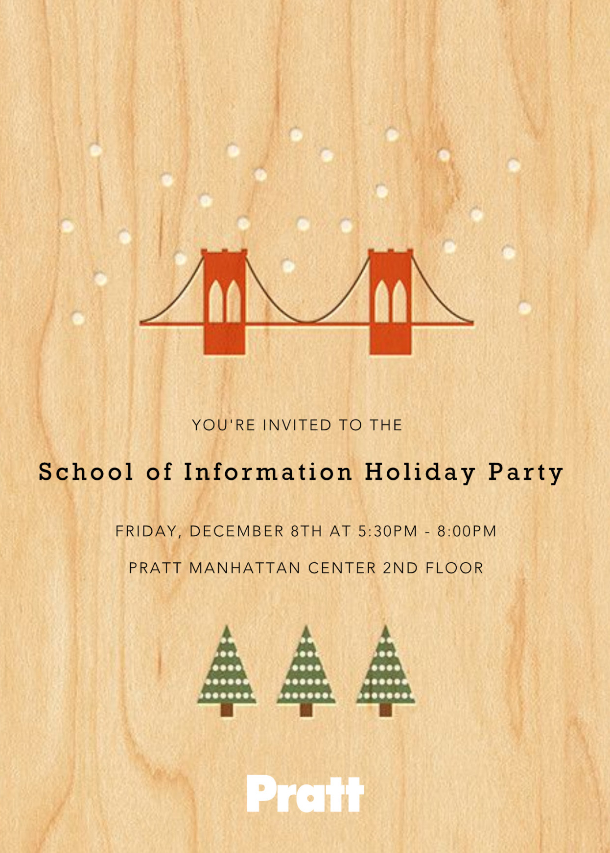 An illustrated invite card with the title 