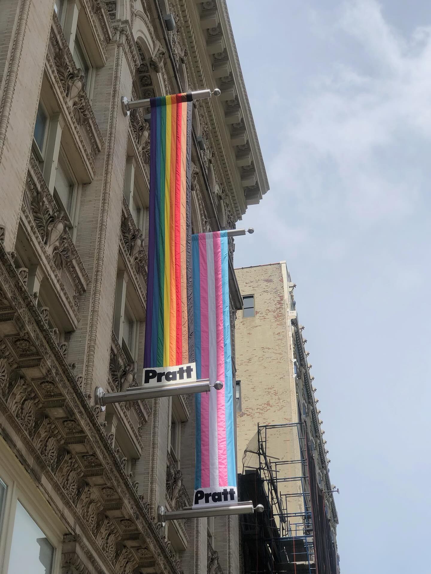 June is tomorrow, and look who is already ready! Happy Pride Month! #nycpride #lgbtq @prattinstitute