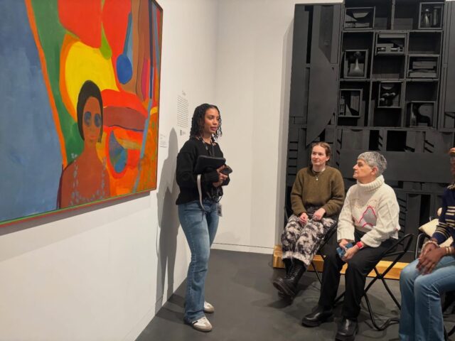 @prattischool got a guided tour of the @studiomuseum in Harlem yesterday. Thanks to our guide Manar, who is a senior painting student at Pratt!