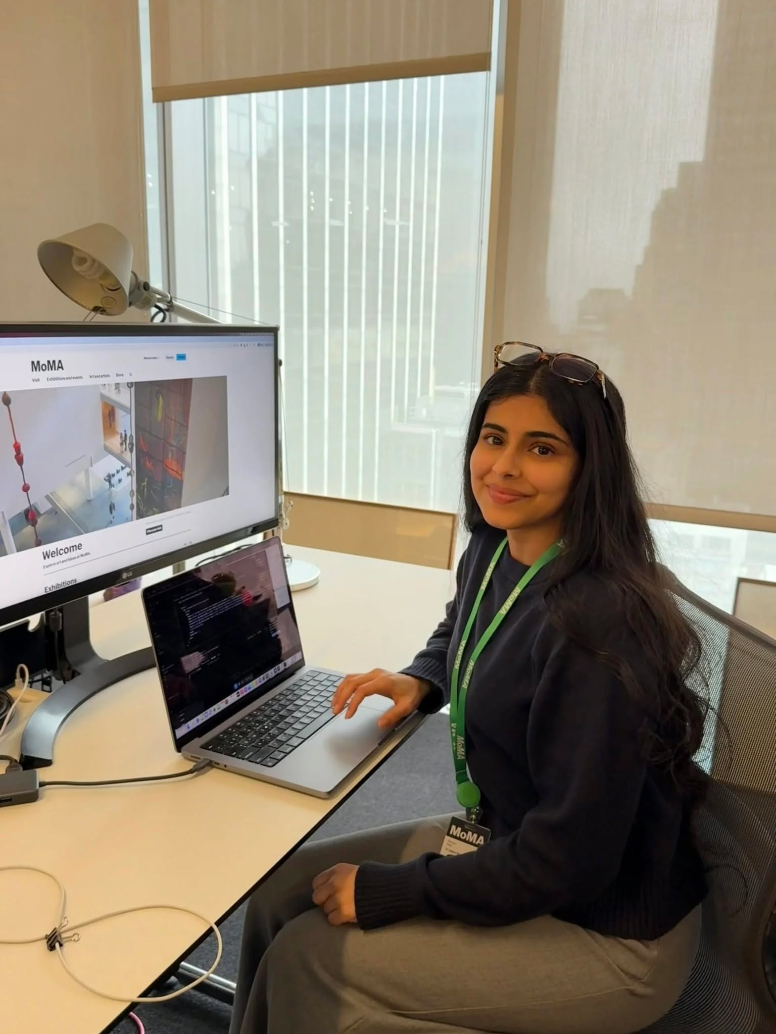 Did you know that the School of Information funds five fellows at the @themuseumofmodernart (MoMA) to work for one school year on a project? This new article on Pratt.edu highlights three of these fellows: Simran Kaur (MSIXD '26), Shreesa Shrestha (MSIXD '26) and Akua Amponsah (MSLIS and MA History of Art and Design ’28). School of Information fellowships are made possible by generous donations to the Fund for Pratt: School of Information. Read the article via the link in our bio.