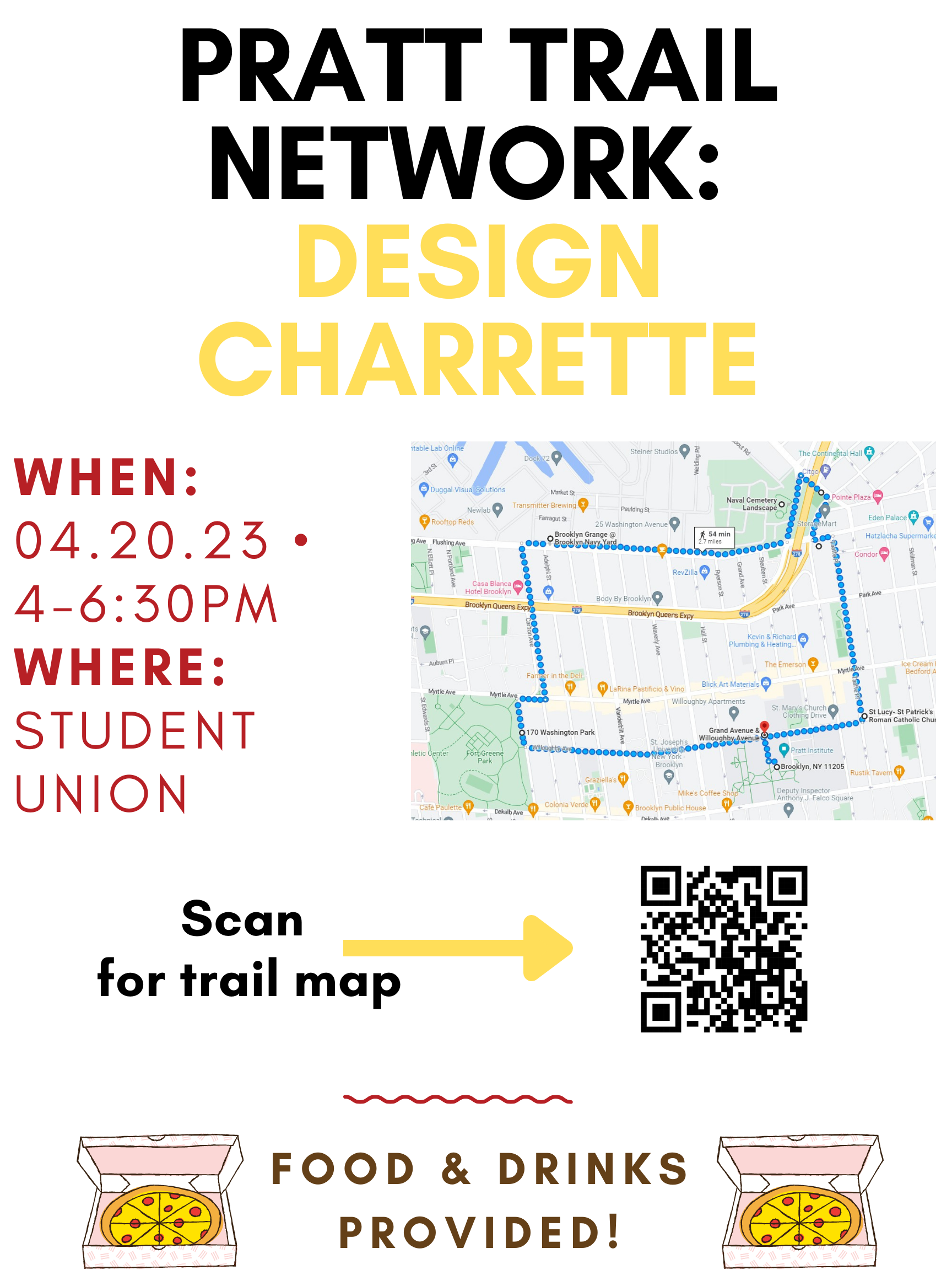 poster for the pratt trail network: design charrette
