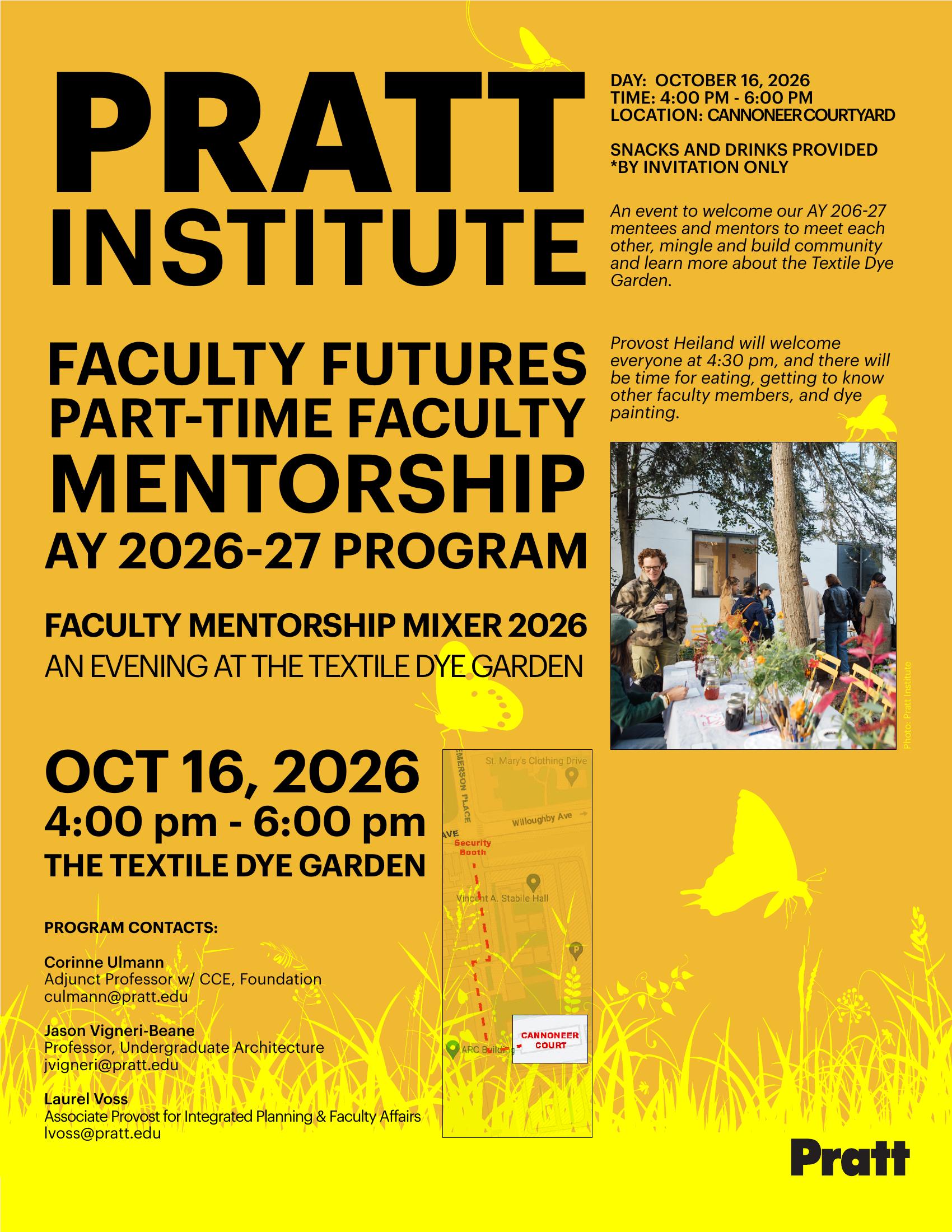 Faculty Mentorship Mixer 2026: An Evening at the Textile Dye Garden